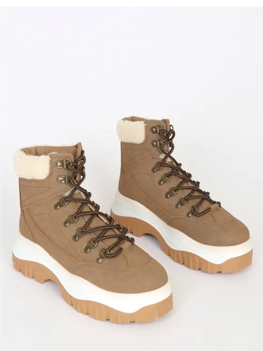 Lulus Leanna Taupe Suede High-Top Platform Sneakers